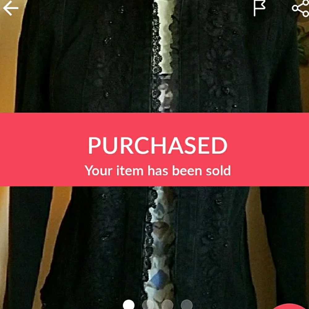 ✔SOLD✔Chico's  Black Jean Jacket